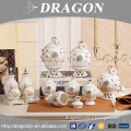 Personalized unique design royal decorative ceramic canister cheap set